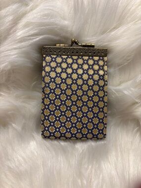Cathayana Y2K Brocade Accordion Card Holder Wallet